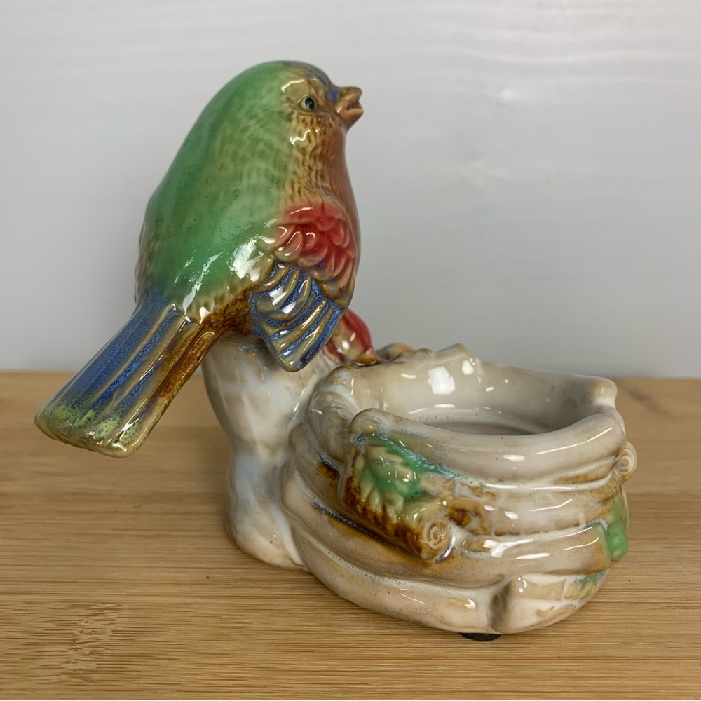 Vintage Ceramic Bird with Nest Votive or Trinket Dish - Picture 3 of 6